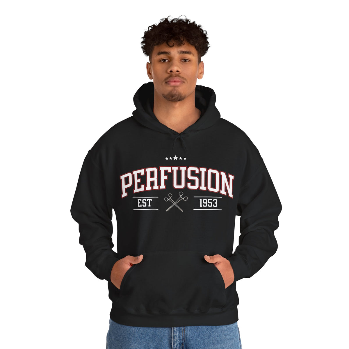 Perfusion Hoodie – Vintage 'Perfusion Est. 1953' Medical Tech Sweatshirt