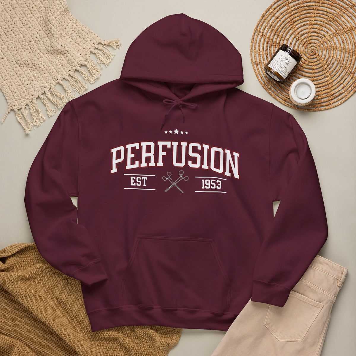 Perfusion Hoodie – Vintage 'Perfusion Est. 1953' Medical Tech Sweatshirt