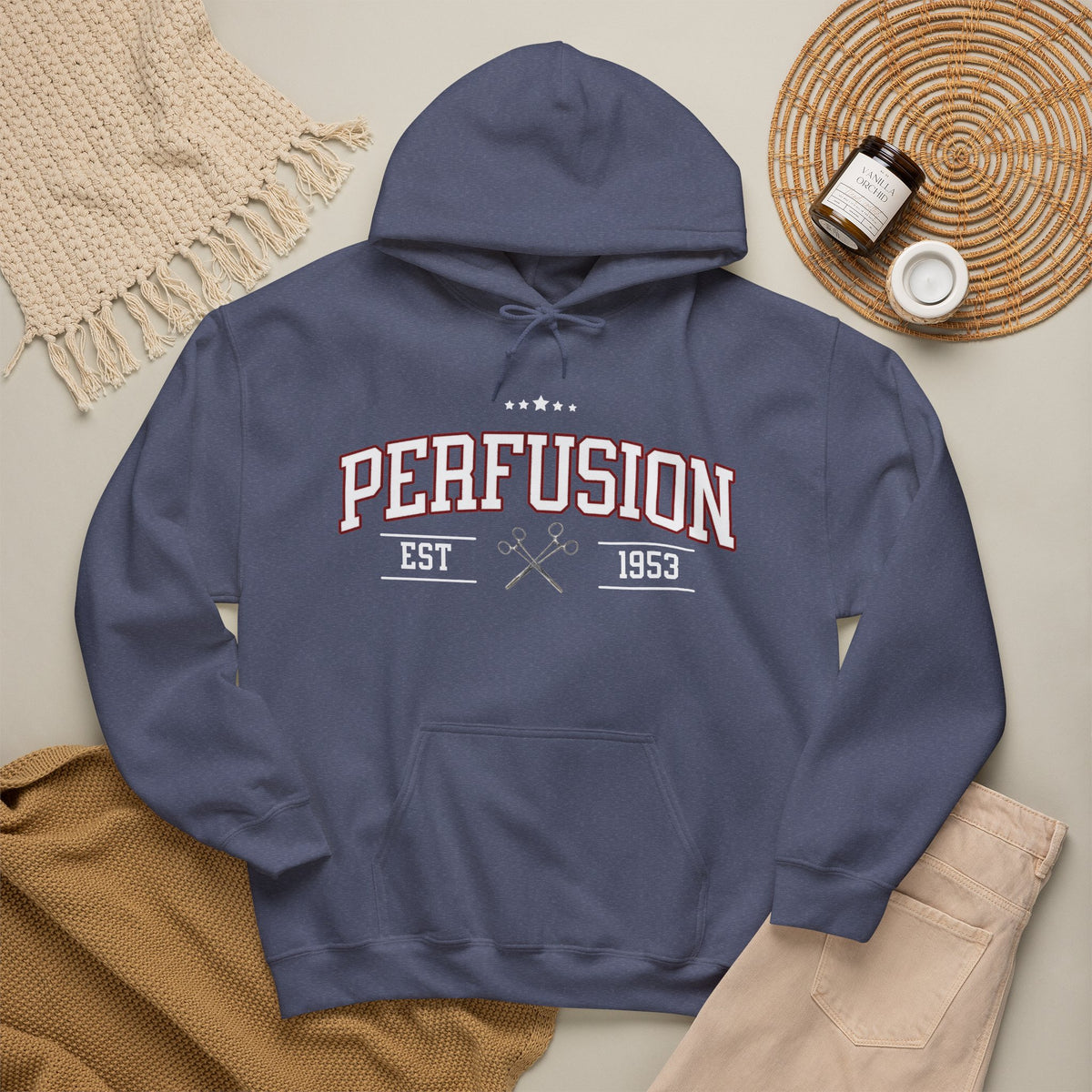 Perfusion Hoodie – Vintage 'Perfusion Est. 1953' Medical Tech Sweatshirt