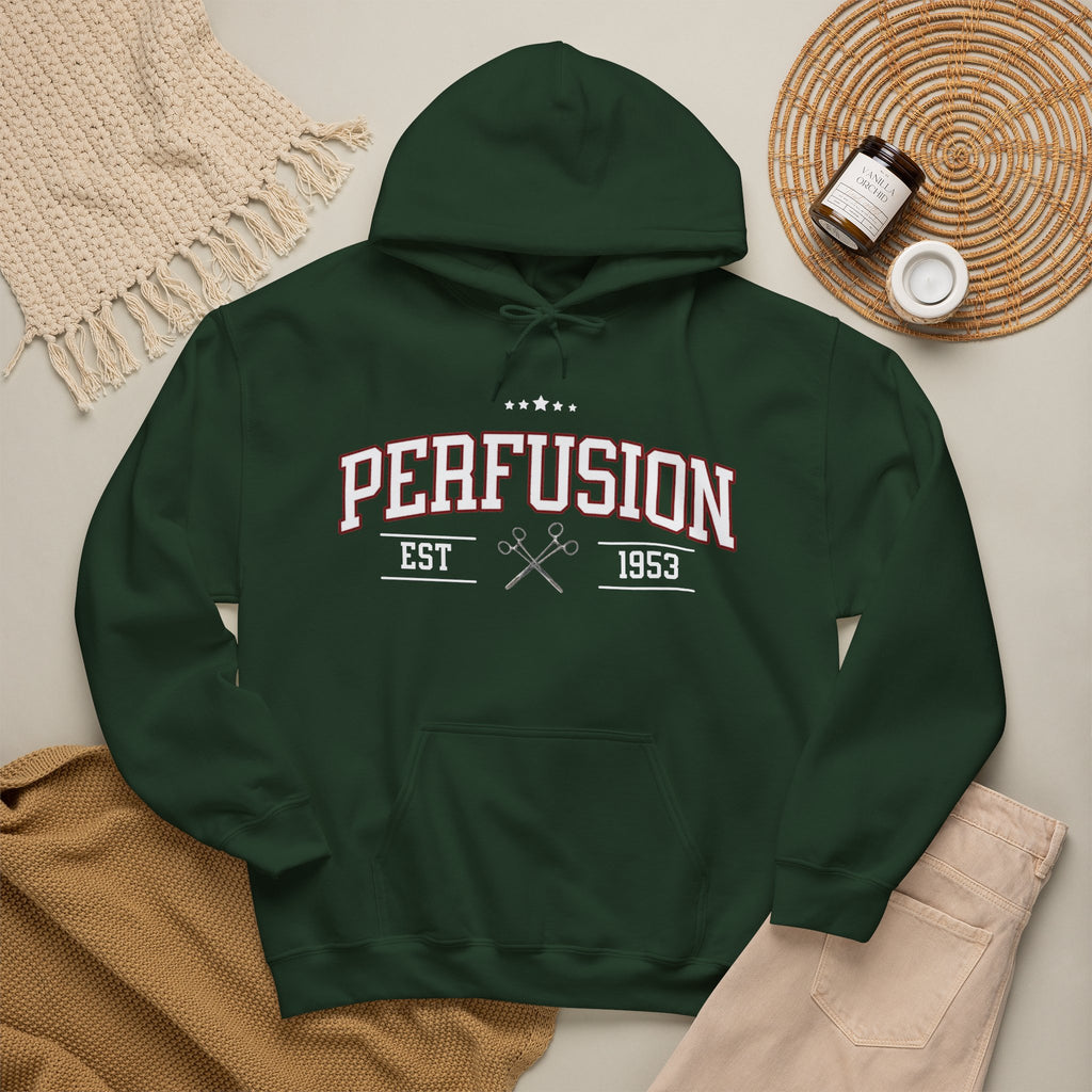 Perfusion Hoodie – Vintage 'Perfusion Est. 1953' Medical Tech Sweatshirt