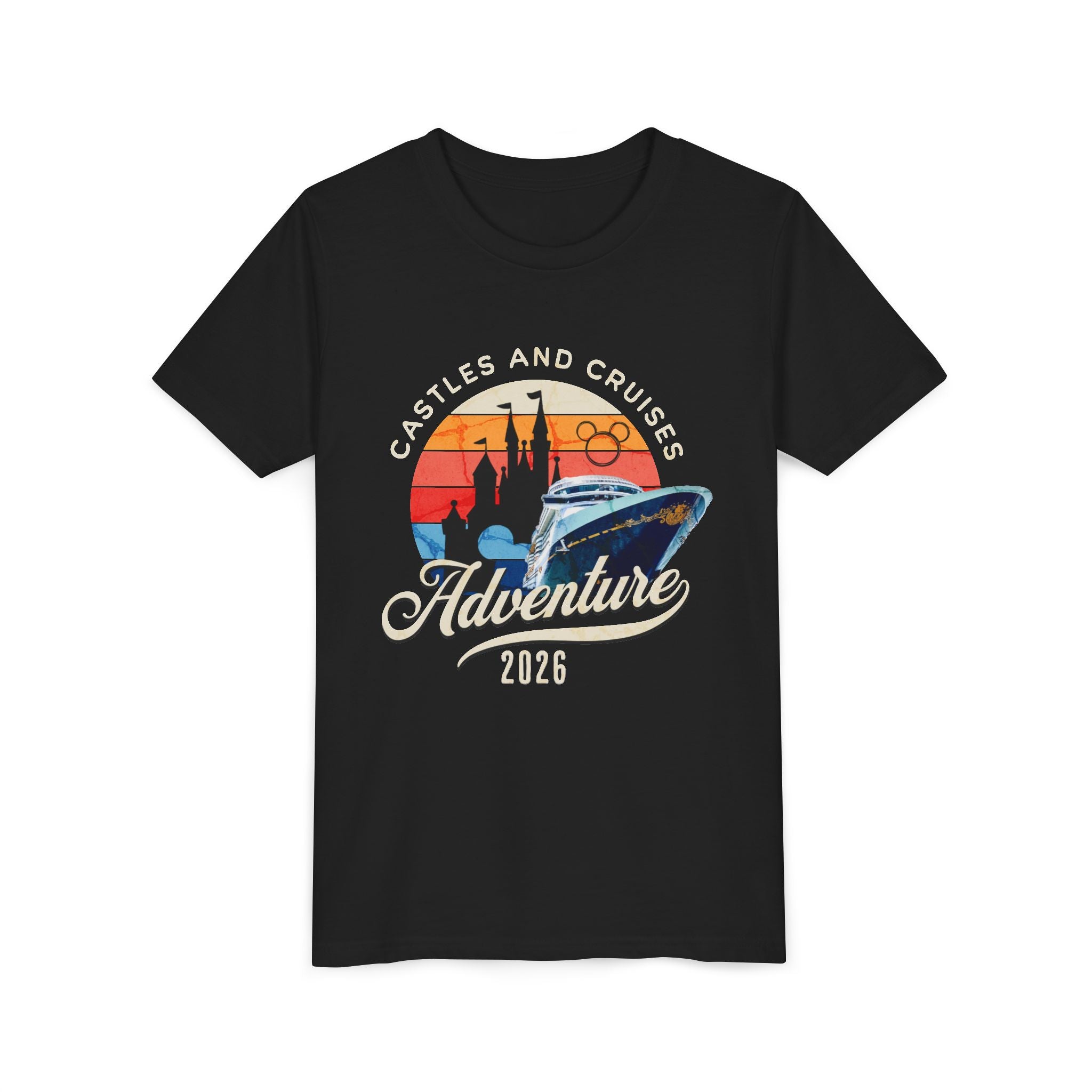 Youth Tee — 'Castles and Cruises Adventure 2026' Vacation Graphic Shirt Custom Order for Cecelia