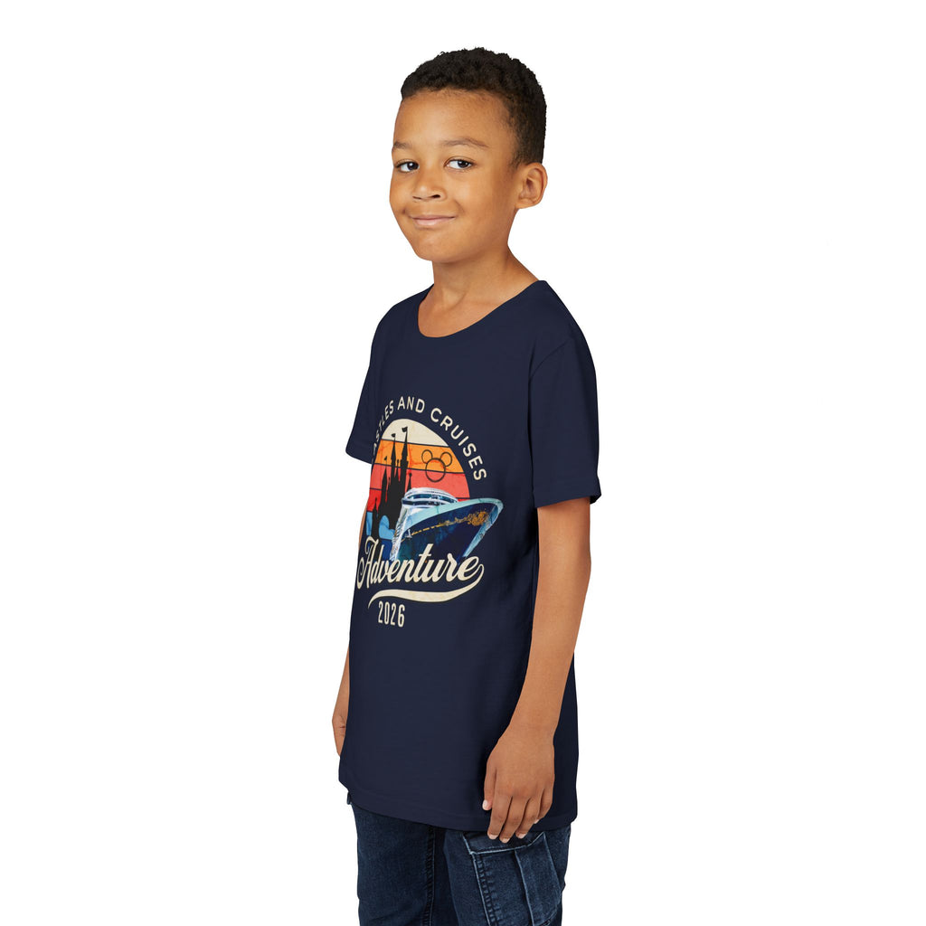 Youth Tee — 'Castles and Cruises Adventure 2026' Vacation Graphic Shirt Custom Order for Cecelia