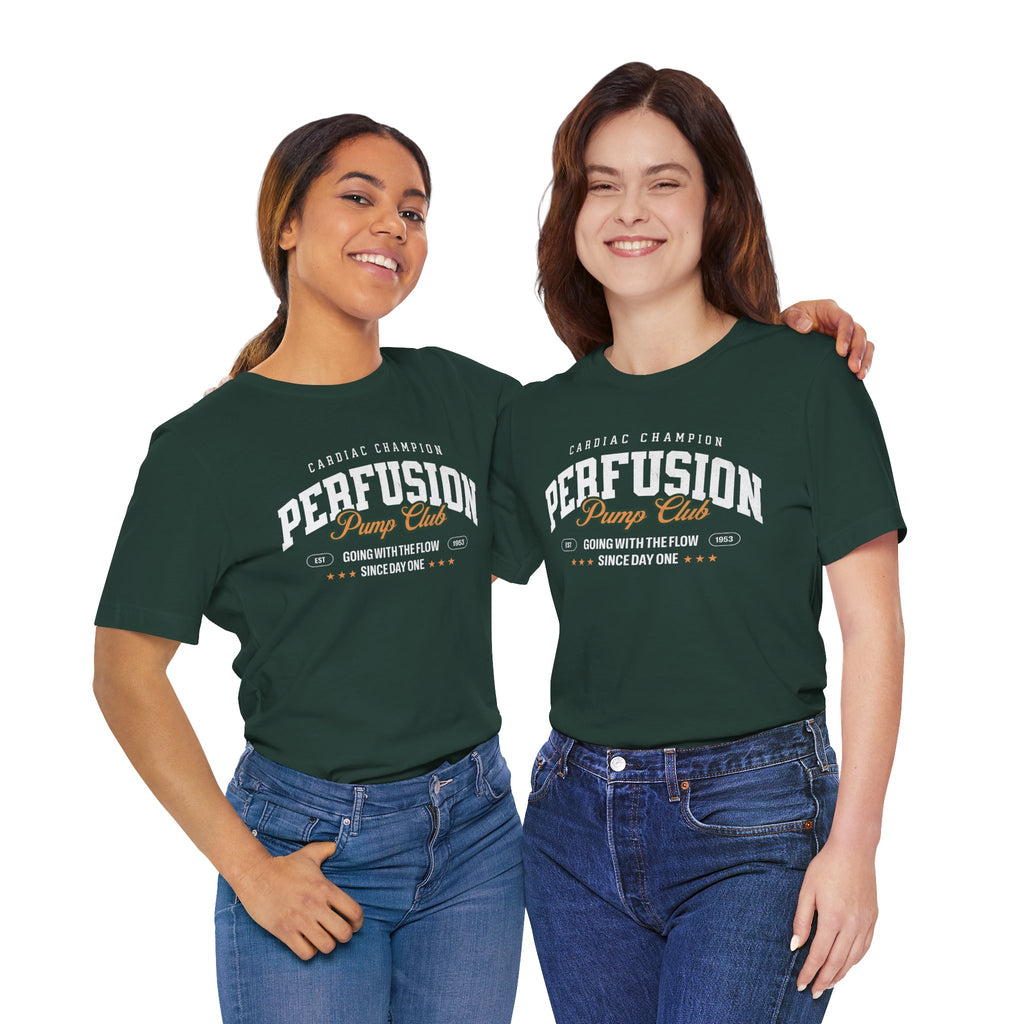 Perfusion Pump Club Tee — Cardiac Champion Medical Shirt