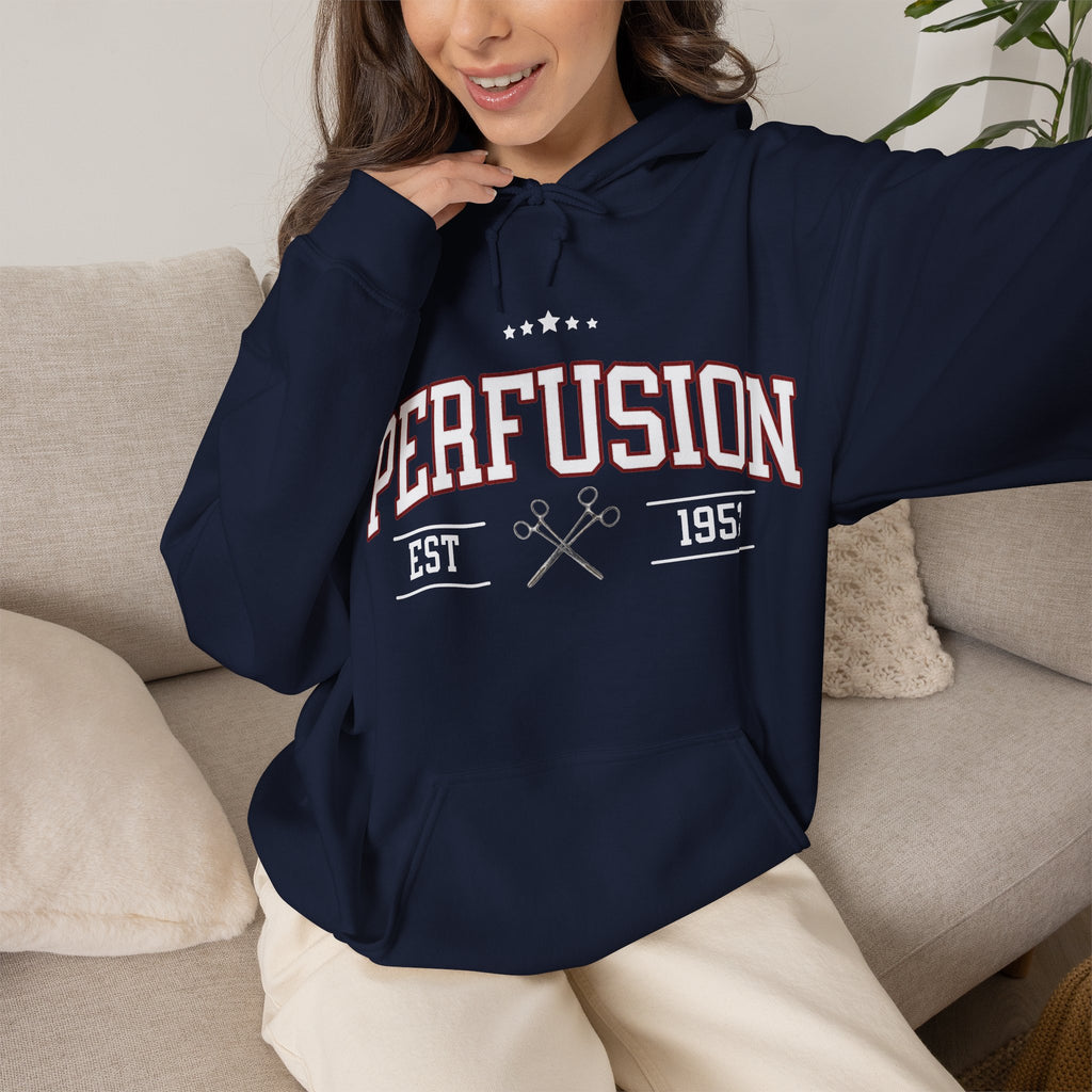 Perfusion Hoodie – Vintage 'Perfusion Est. 1953' Medical Tech Sweatshirt