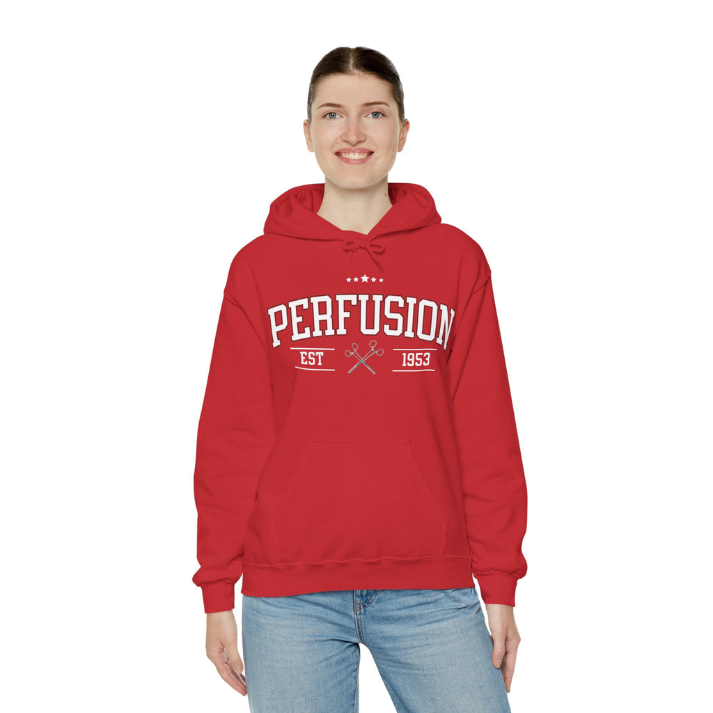 Perfusion Hoodie – Vintage 'Perfusion Est. 1953' Medical Tech Sweatshirt
