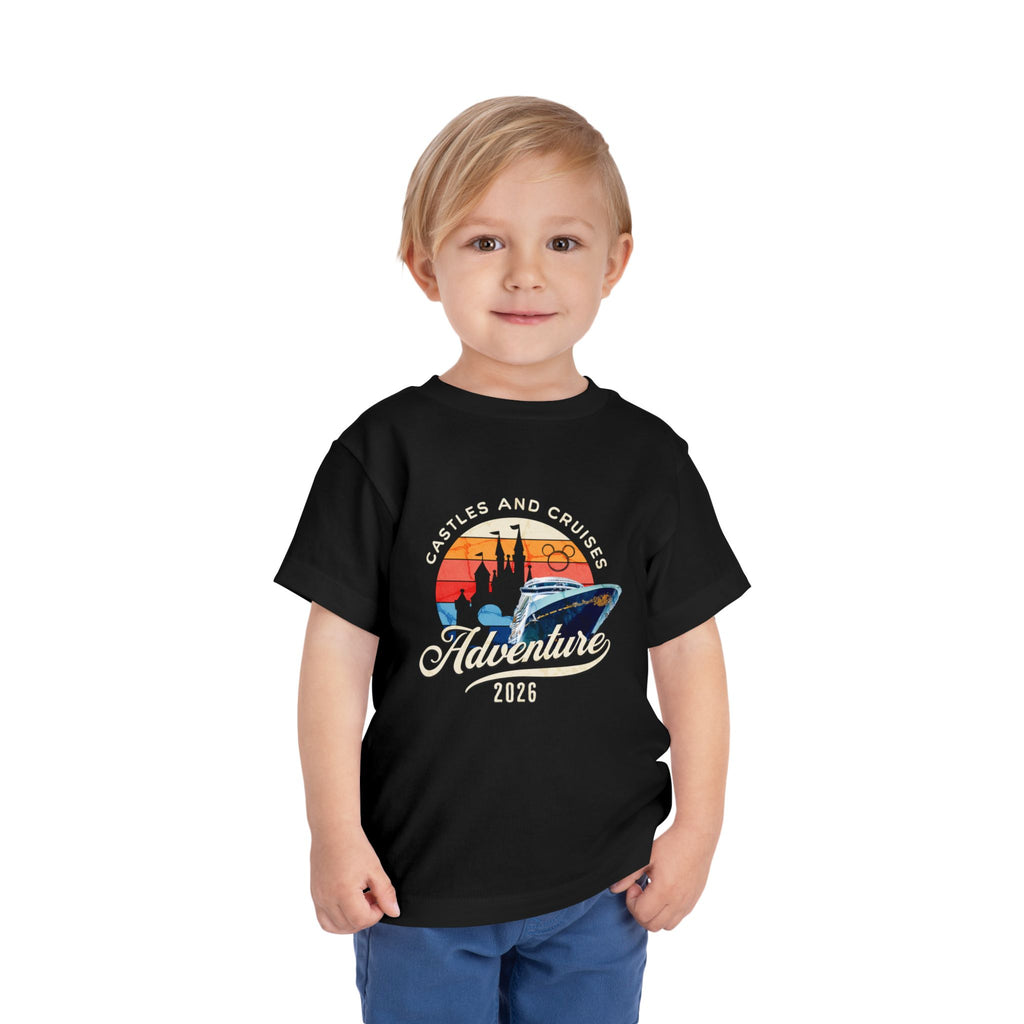 Toddler Tee — 'Castles and Cruises Adventure 2026' Vacation Shirt Custom Order for Cecelia