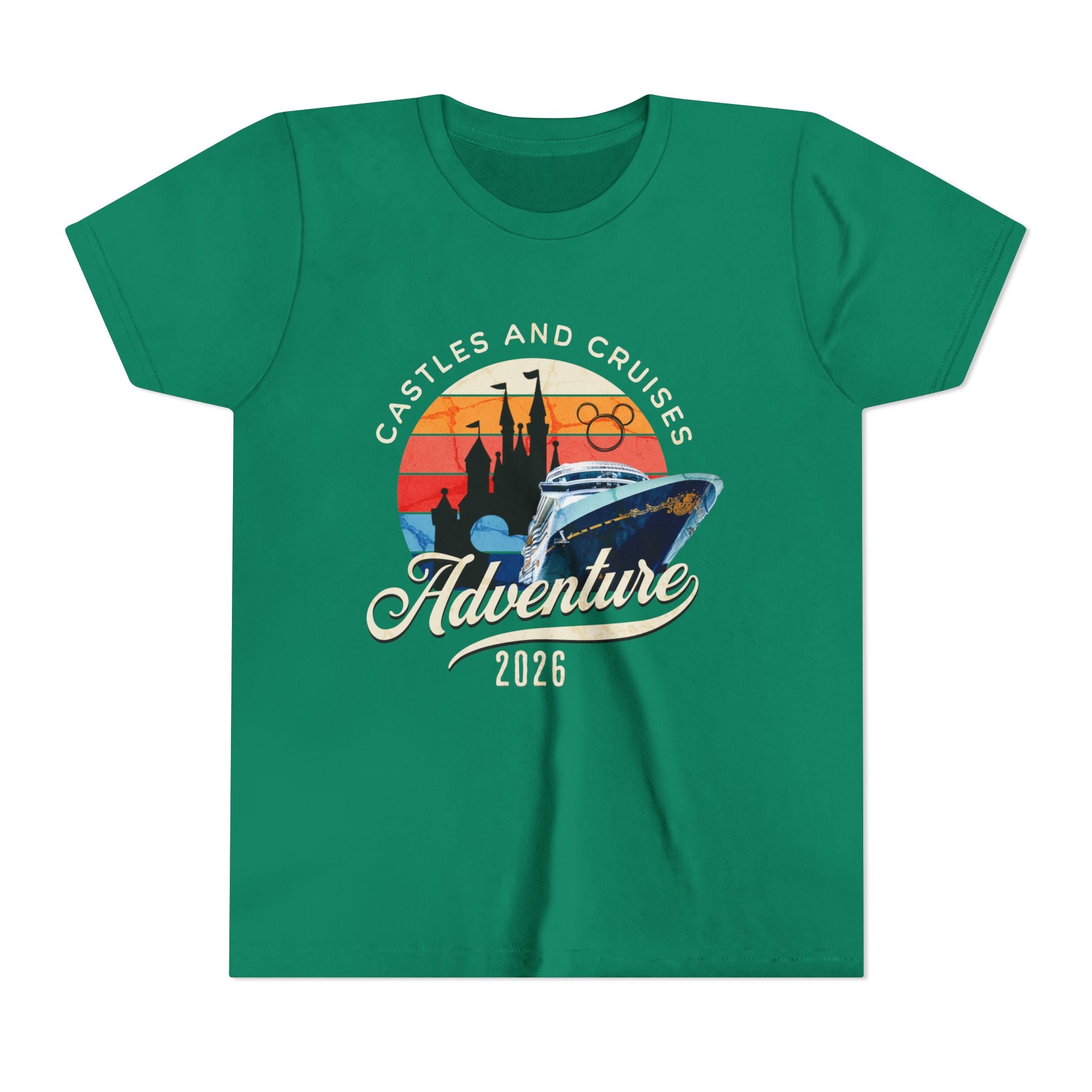 Youth Tee — 'Castles and Cruises Adventure 2026' Vacation Graphic Shirt Custom Order for Cecelia