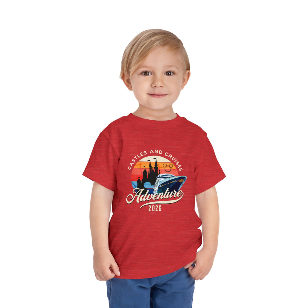 Toddler Tee — 'Castles and Cruises Adventure 2026' Vacation Shirt Custom Order for Cecelia