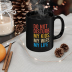 Do Not Disturb Black Mug