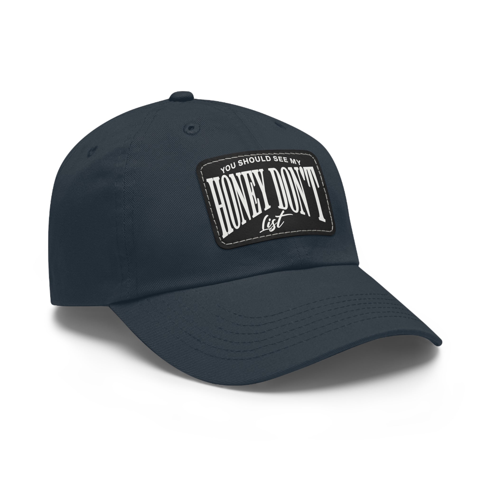 Honey Don't List Leather Patch Dad Cap