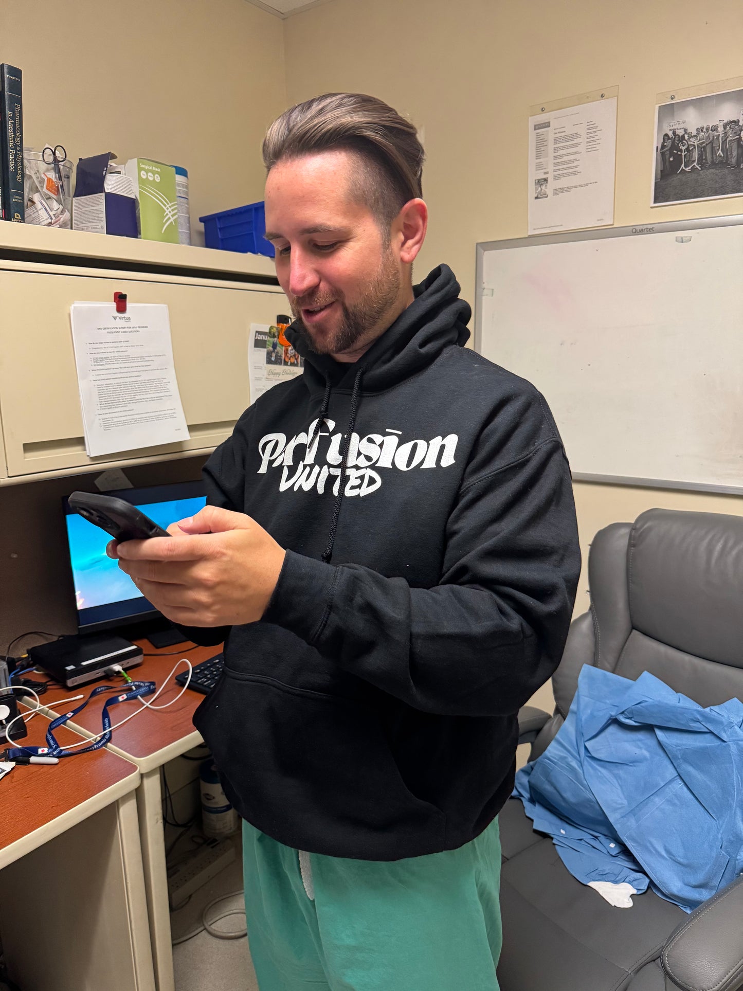 Perfusion United Hoodie White Letters