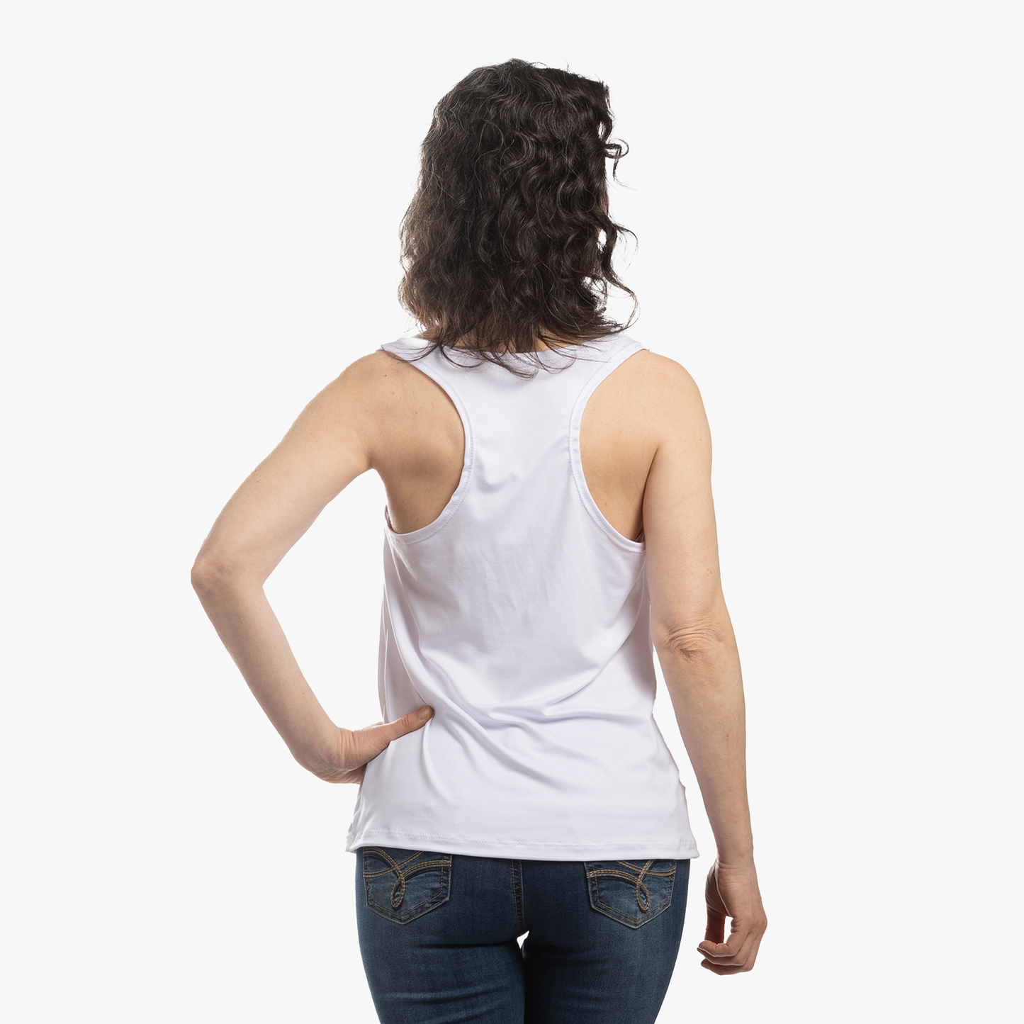 Sporty Racerback Tank - Empowering Message for Active Women, Great for Workouts, Immigration, and Everyday Wear