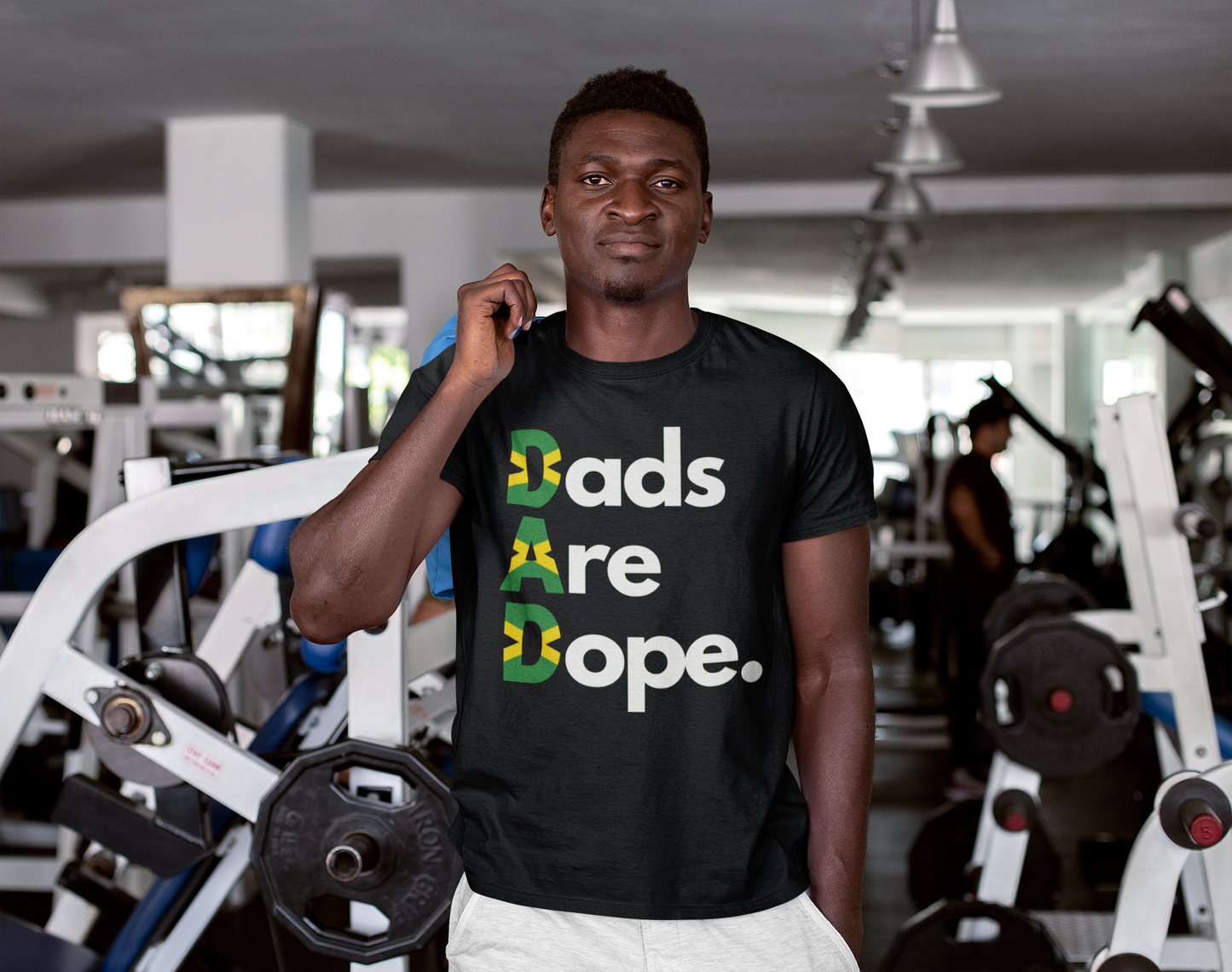 Dads Are Dope Performance T-Shirt - Jamaica